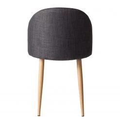 Mørteens Chaises Sangba (lot de 2) - Tissu / Métal -Meubles de salle à manger Soldes Magasin esszimmerstuhl sangba 2er set webstoff metall anthrazit 4744968