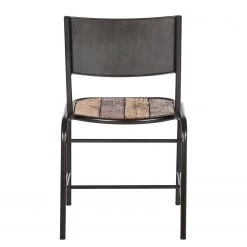 Ars manufacti Chaises Tamati (lot de 2) - Pin massif / acier inoxydable - pin / noir -Meubles de salle à manger Soldes Magasin esszimmerstuhl tamati 2er set pinie massiv metall 4922748