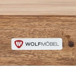 Wolf-Möbel Chaises Yoga (lot de 2) - Sheesham massif - Naturel -Meubles de salle à manger Soldes Magasin esszimmerstuhl yoga 2er set sheesham massiv natur 459458