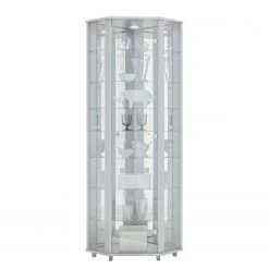 Fredriks Vitrine d'angle Amalia II - Éclairage inclus - Imitation frêne foncé - Blanc 9 Fredriks Vitrine d'angle Amalia II - Éclairage inclus - Imitation frêne foncé - Blanc -Meubles de salle à manger Soldes Magasin fif vitrinen led 18 05 2017 4922000