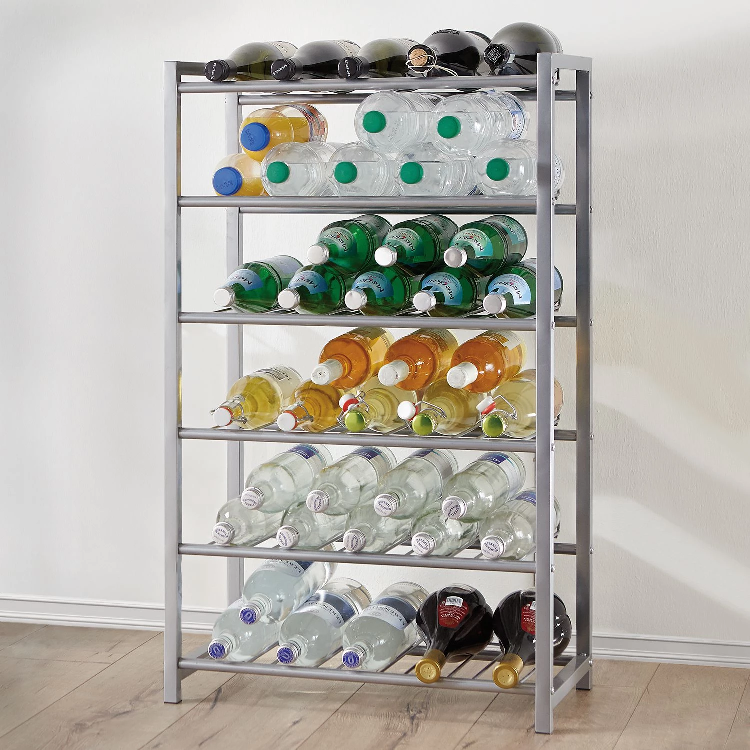 Home Design Range-bouteilles Dundalk 1,5L III - Couleur aluminium 2 Home Design Range-bouteilles Dundalk 1,5L III - Couleur aluminium – Image 2