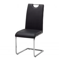 Roomscape Chaise cantilever Pasala - Noir - Lot de 2 15 Roomscape Chaise cantilever Pasala - Noir - Lot de 2 -Meubles de salle à manger Soldes Magasin freischwinger pasala 2er set kunstleder schwarz 3995428