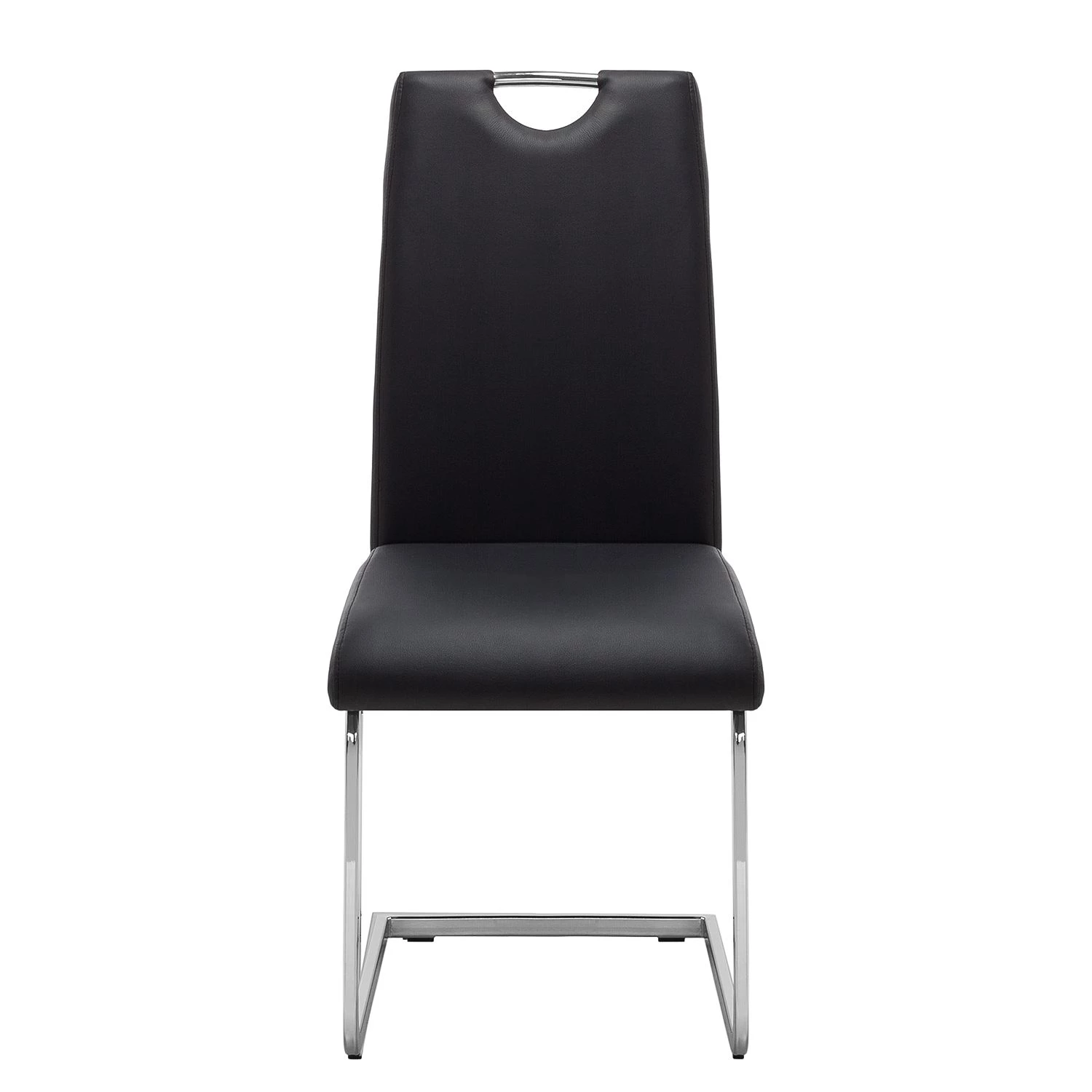 Roomscape Chaise cantilever Pasala - Noir - Lot de 2 4 Roomscape Chaise cantilever Pasala - Noir - Lot de 2 – Image 4