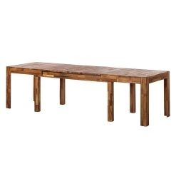 Ars Natura Table KimWOOD II - Avec rallonge - Chêne massif - Chêne -Meubles de salle à manger Soldes Magasin funktionstisch centaur eiche massiv geoelt 247699