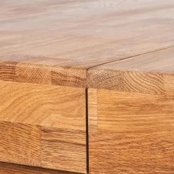 Ars Natura Table KimWOOD II - Avec rallonge - Chêne massif - Chêne -Meubles de salle à manger Soldes Magasin funktionstisch centaur eiche massiv geoelt 247704