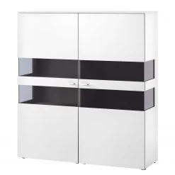 GWINNER Buffet haut Anzio - Blanc mat - Sans éclairage