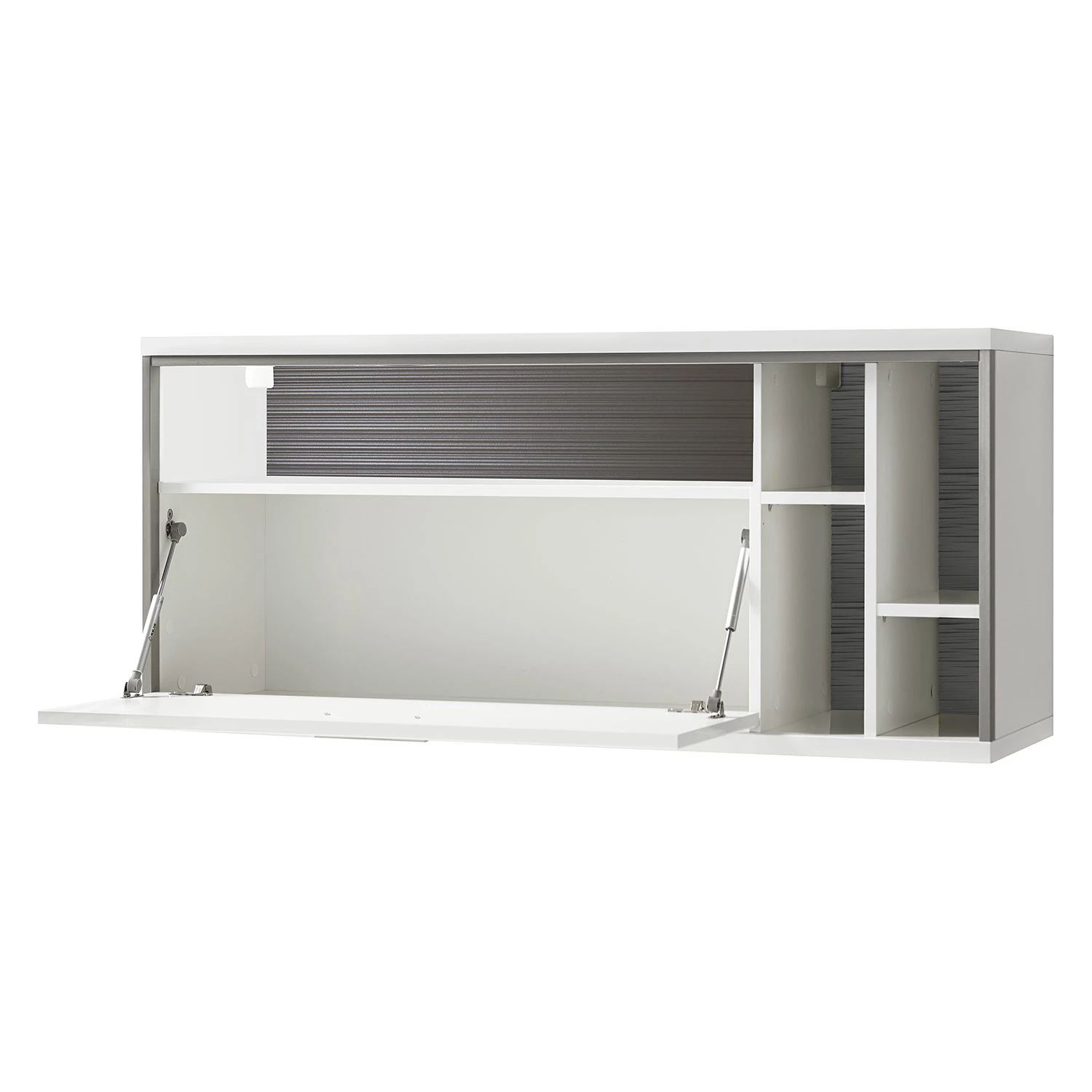 Loftscape Etagère suspendue Kushiro - Blanc brillant / Gris 3 Loftscape Etagère suspendue Kushiro - Blanc brillant / Gris – Image 3