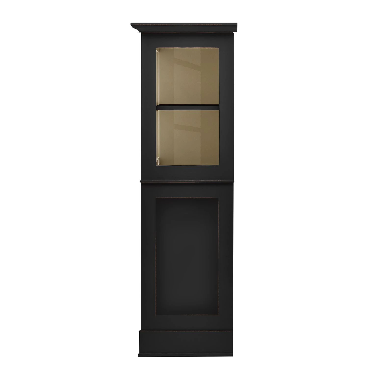 Maison Belfort Buffet haut Azjana - Noir / Pin crème 4 Maison Belfort Buffet haut Azjana - Noir / Pin crème – Image 4