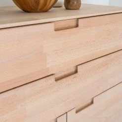 Mørteens Buffet haut Finsby - Partiellement en hêtre massif - Hêtre -Meubles de salle à manger Soldes Magasin highboard finsby buche massiv 3681441