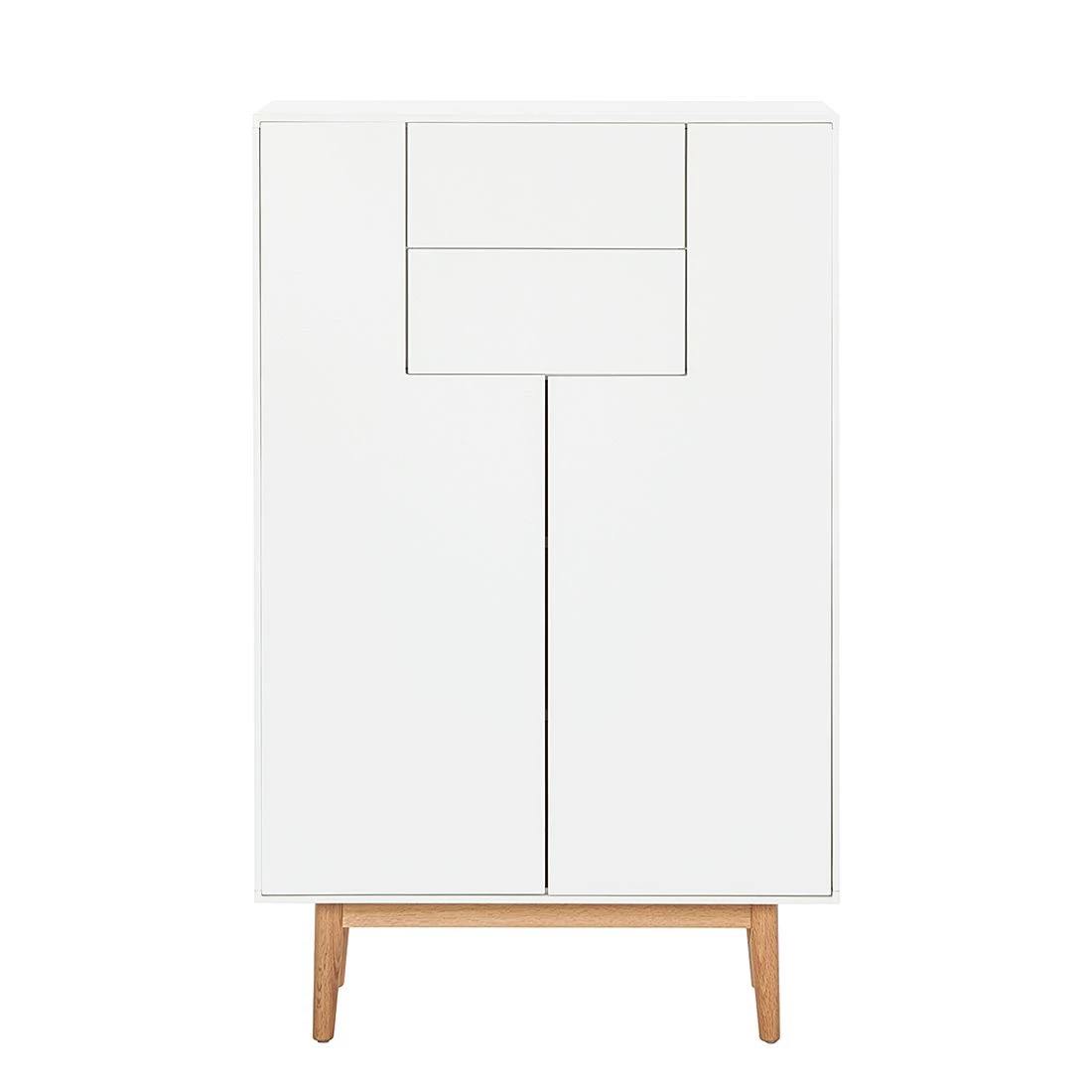 Mørteens Buffet haut Lindholm I - Partiellement en chêne massif - Blanc 8 Mørteens Buffet haut Lindholm I - Partiellement en chêne massif - Blanc – Image 8