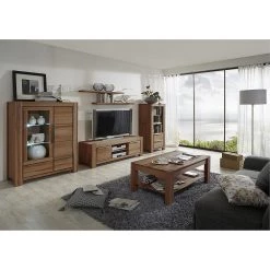 Ars Natura Buffet haut Pia I - Chêne sauvage massif huilé -Meubles de salle à manger Soldes Magasin highboard pia i wildeiche massiv geoelt 302685