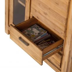 Ars Natura Buffet haut Toumanar - Partiellement en acacia massif - Acacia sable -Meubles de salle à manger Soldes Magasin highboard toumanar akazie teilmassiv akazie sand 3627541