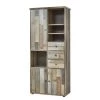 Red Living Armoire Tapara - Marron / Gris