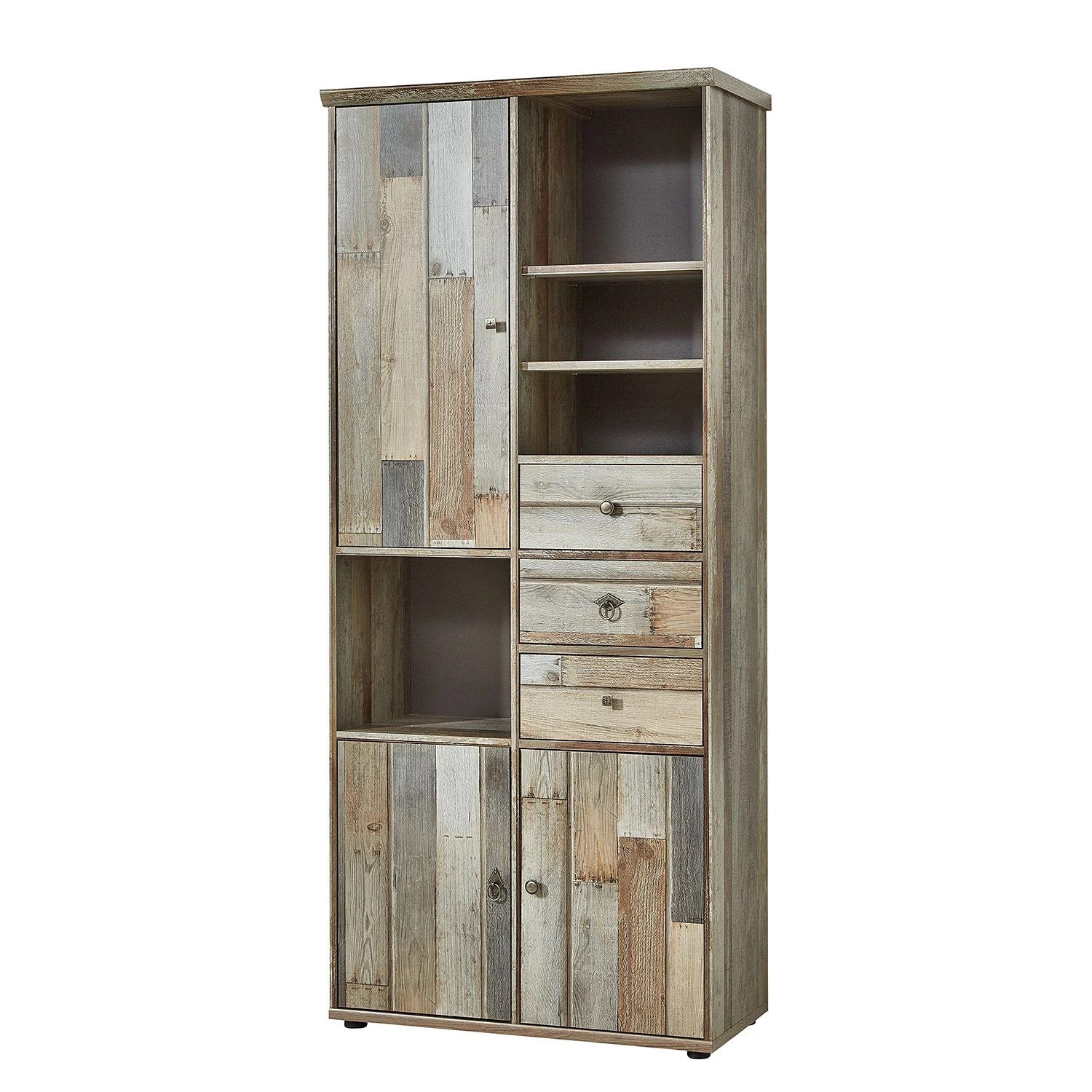 Red Living Armoire Tapara - Marron / Gris 1 Red Living Armoire Tapara - Marron / Gris
