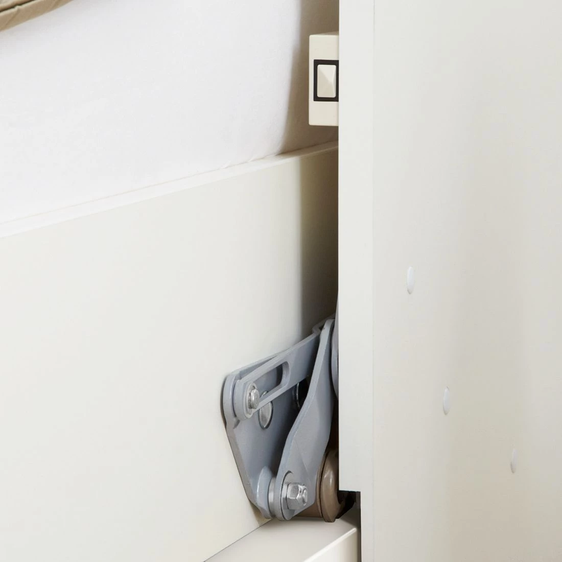 Loftscape Ensemble lit mural Majano - Blanc - 86 x 205cm - Matelas de mousse froide 8 Loftscape Ensemble lit mural Majano - Blanc - 86 x 205cm - Matelas de mousse froide – Image 8