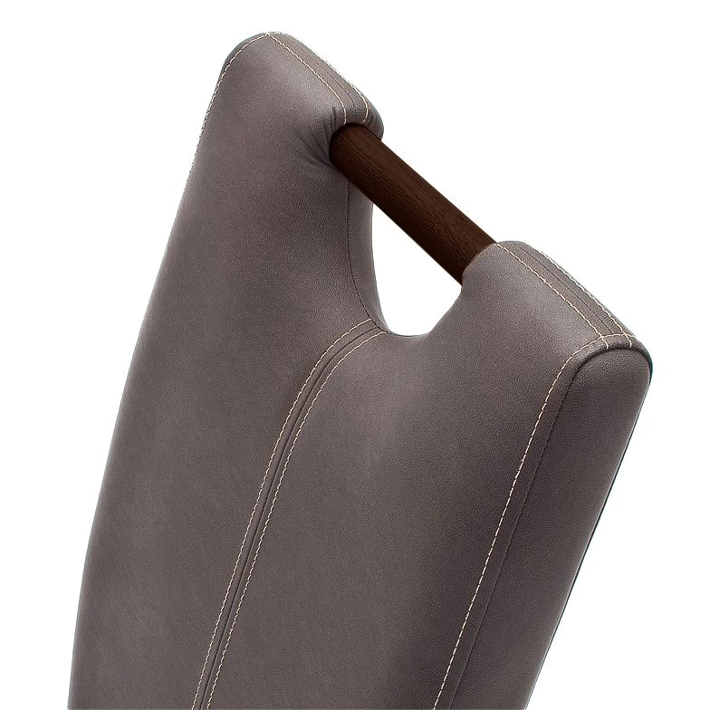 Ars Natura Chaises rembourrées Alessia (lot de 2) - Marron / Hêtre marron foncé 3 Ars Natura Chaises rembourrées Alessia (lot de 2) - Marron / Hêtre marron foncé – Image 3