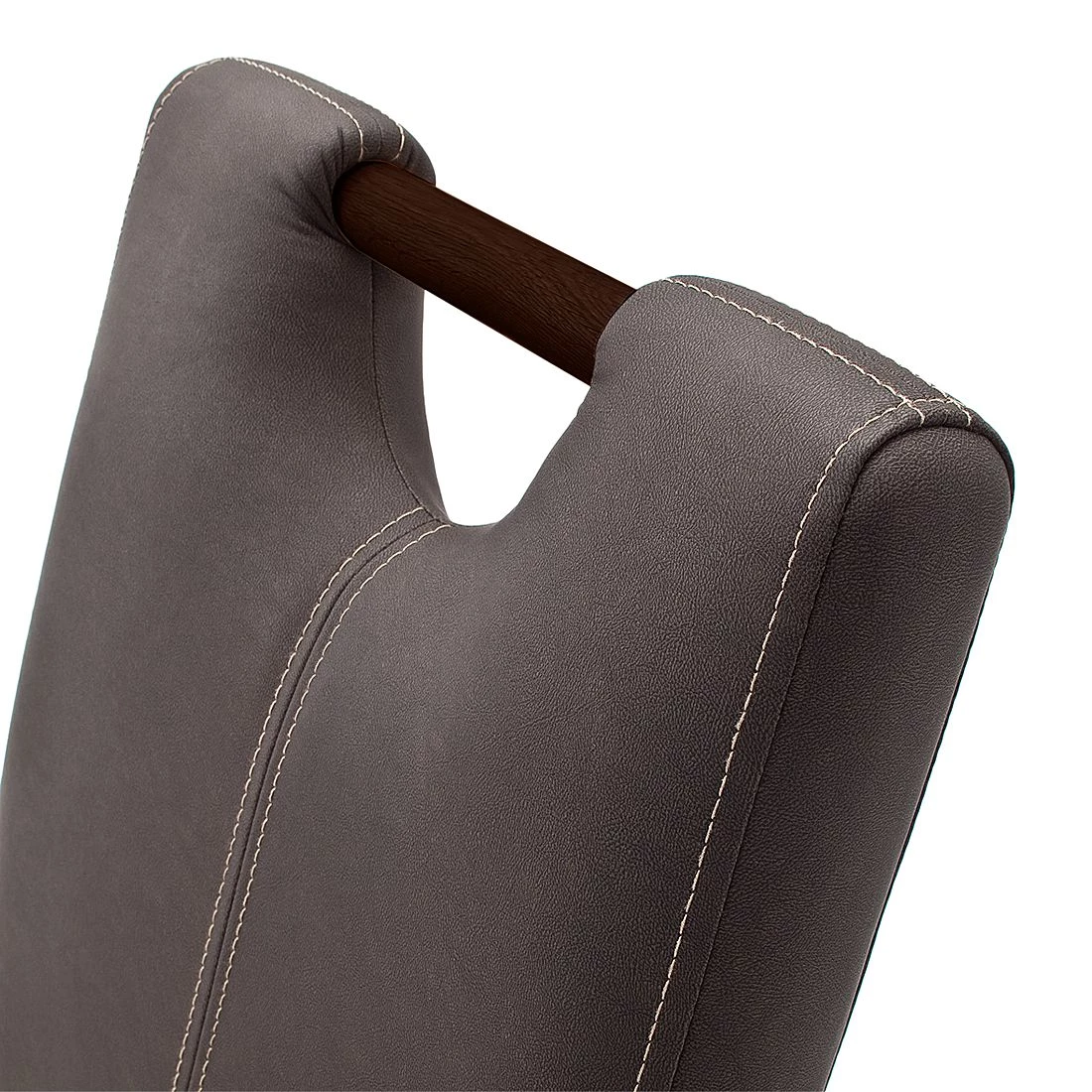 Ars Natura Chaises rembourrées Alessia (lot de 2) - Marron / Hêtre marron foncé 5 Ars Natura Chaises rembourrées Alessia (lot de 2) - Marron / Hêtre marron foncé – Image 5