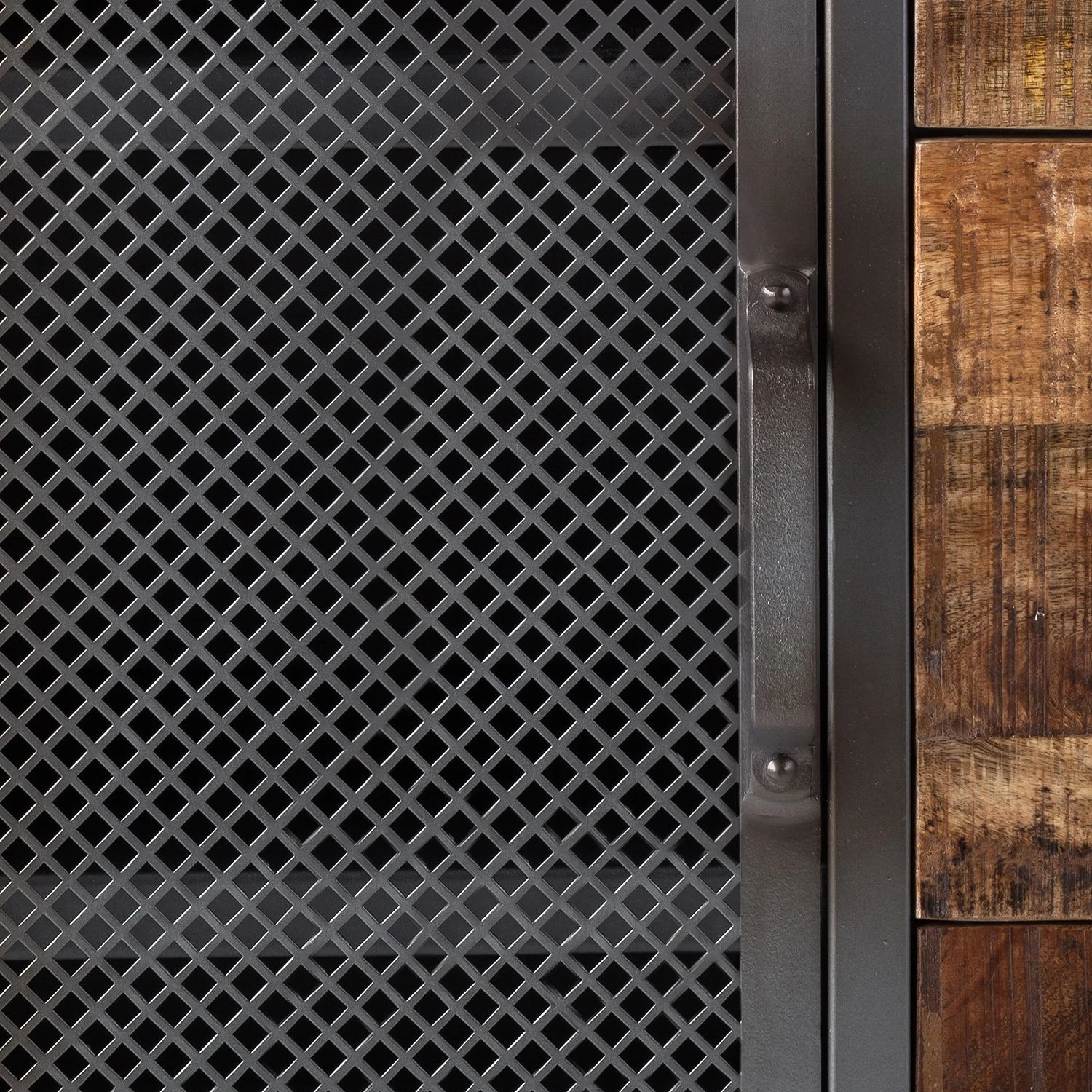 Ars manufacti Buffet Hunter I - Manguier massif / Métal - Manguier / Gris bleu 7 Ars manufacti Buffet Hunter I - Manguier massif / Métal - Manguier / Gris bleu – Image 7