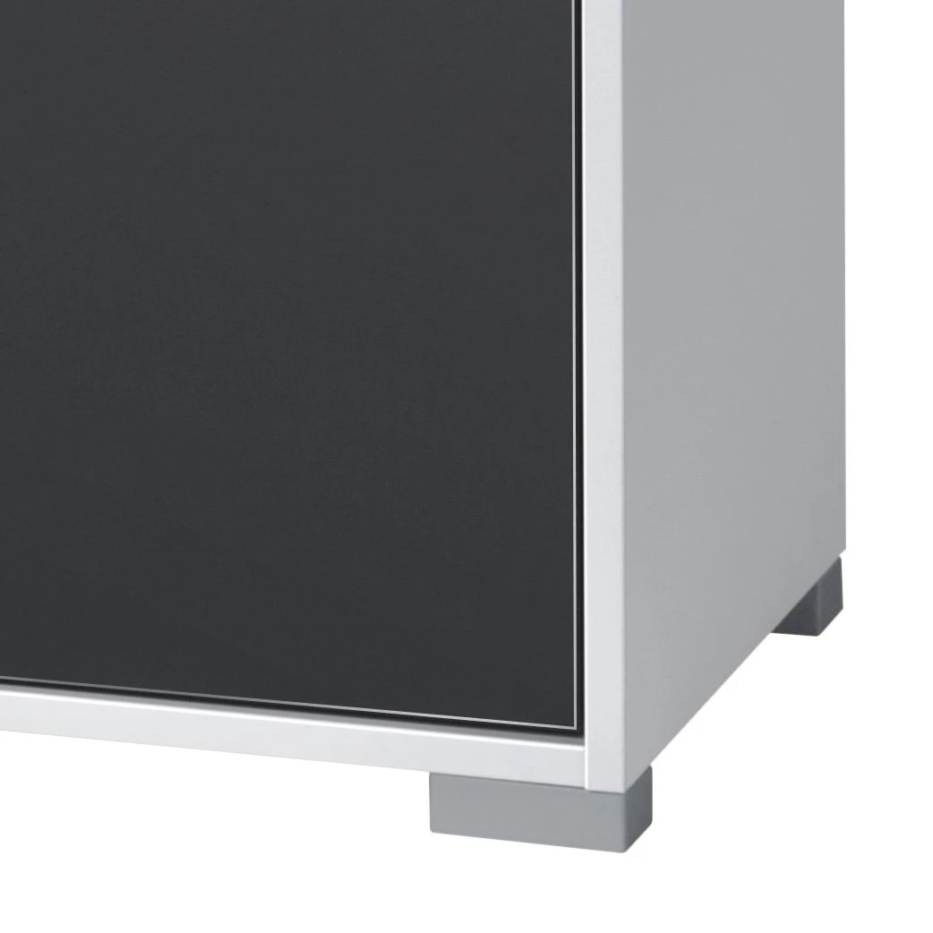 Maja Möbel Commode Merit - Gris brillant / Blanc 2 Maja Möbel Commode Merit - Gris brillant / Blanc – Image 2