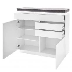 Fredriks Buffet Namona I - Éclairage inclus - Imitation béton / Blanc 13 Fredriks Buffet Namona I - Éclairage inclus - Imitation béton / Blanc -Meubles de salle à manger Soldes Magasin kommode namona i inkl beleuchtung weiss anthrazit weiss anthrazit 3666869