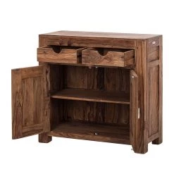 Wolf-Möbel Commode Yoga IV - Sheesham massif -Meubles de salle à manger Soldes Magasin kommode yoga sheesham massiv natur 374682