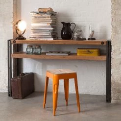 Ars manufacti Console Manchester - Acacia massif / Métal -Meubles de salle à manger Soldes Magasin konsole manchester akazie massiv metall 4873560