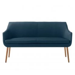 Mørteens Banquette Nicholas II - Bleu jean -Meubles de salle à manger Soldes Magasin kuechensofa nicholas ii webstoff eiche massiv jeansblau 5125440