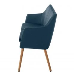 Mørteens Banquette Nicholas II - Bleu jean -Meubles de salle à manger Soldes Magasin kuechensofa nicholas ii webstoff eiche massiv jeansblau 5125448