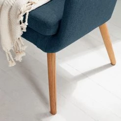 Mørteens Banquette Nicholas II - Bleu jean -Meubles de salle à manger Soldes Magasin kuechensofa nicholas ii webstoff eiche massiv jeansblau 5125464