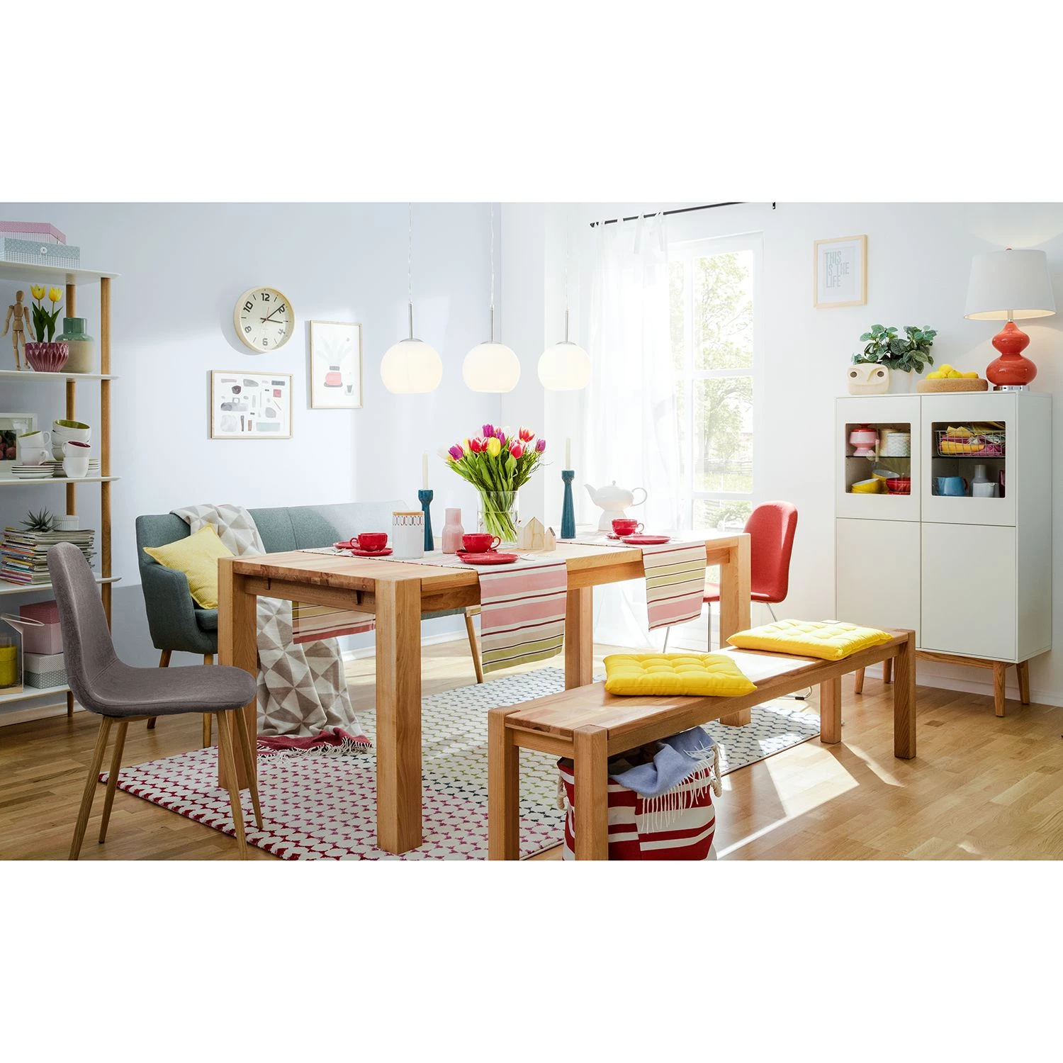 Mørteens Banquette Nicholas II - Gris menthe 2 Mørteens Banquette Nicholas II - Gris menthe – Image 2