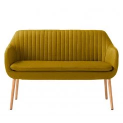 Mørteens Banquette Tilanda - Tissu / Chêne massif - Jaune curry -Meubles de salle à manger Soldes Magasin kuechensofa tilanda webstoff eiche massiv currygelb 4805704