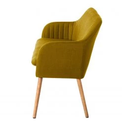 Mørteens Banquette Tilanda - Tissu / Chêne massif - Jaune curry -Meubles de salle à manger Soldes Magasin kuechensofa tilanda webstoff eiche massiv currygelb 4805708