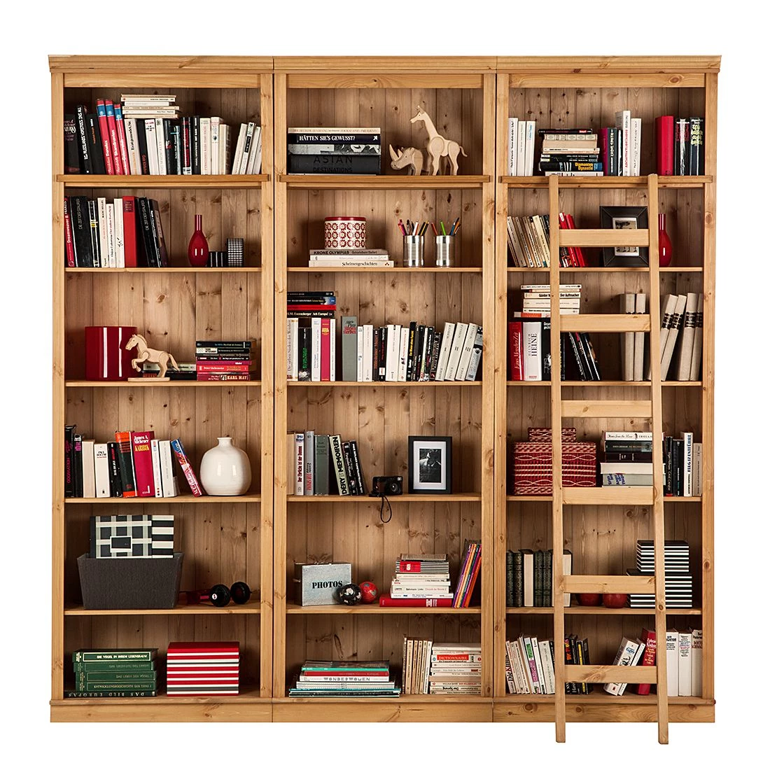 Maison Belfort Bibliothèque Lillehammer II - Pin massif - Epicéa naturel 5 Maison Belfort Bibliothèque Lillehammer II - Pin massif - Epicéa naturel – Image 5