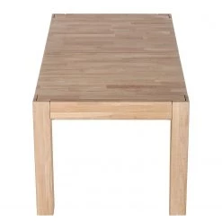 Ars Natura Table KimWOOD II - Avec rallonge - Chêne massif - Chêne blanc huilé -Meubles de salle à manger Soldes Magasin massiver esstisch kimwood ii mit ausziehfunktion eiche weissoel 3432021
