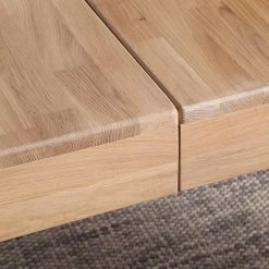 Ars Natura Table KimWOOD II - Avec rallonge - Chêne massif - Chêne blanc huilé -Meubles de salle à manger Soldes Magasin massiver esstisch kimwood ii mit ausziehfunktion eiche weissoel 4269624