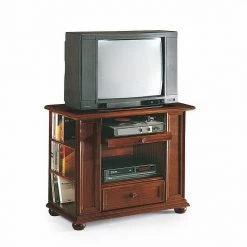 Montreux Meuble TV Palermo - Avec une tablette extractible, 1 tiroir, et 3 compartiments pour CD et DVD