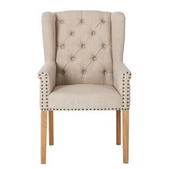 Maison Belfort Chaise Madison - Beige -Meubles de salle à manger Soldes Magasin ohrensessel madison webstoff beige 311921