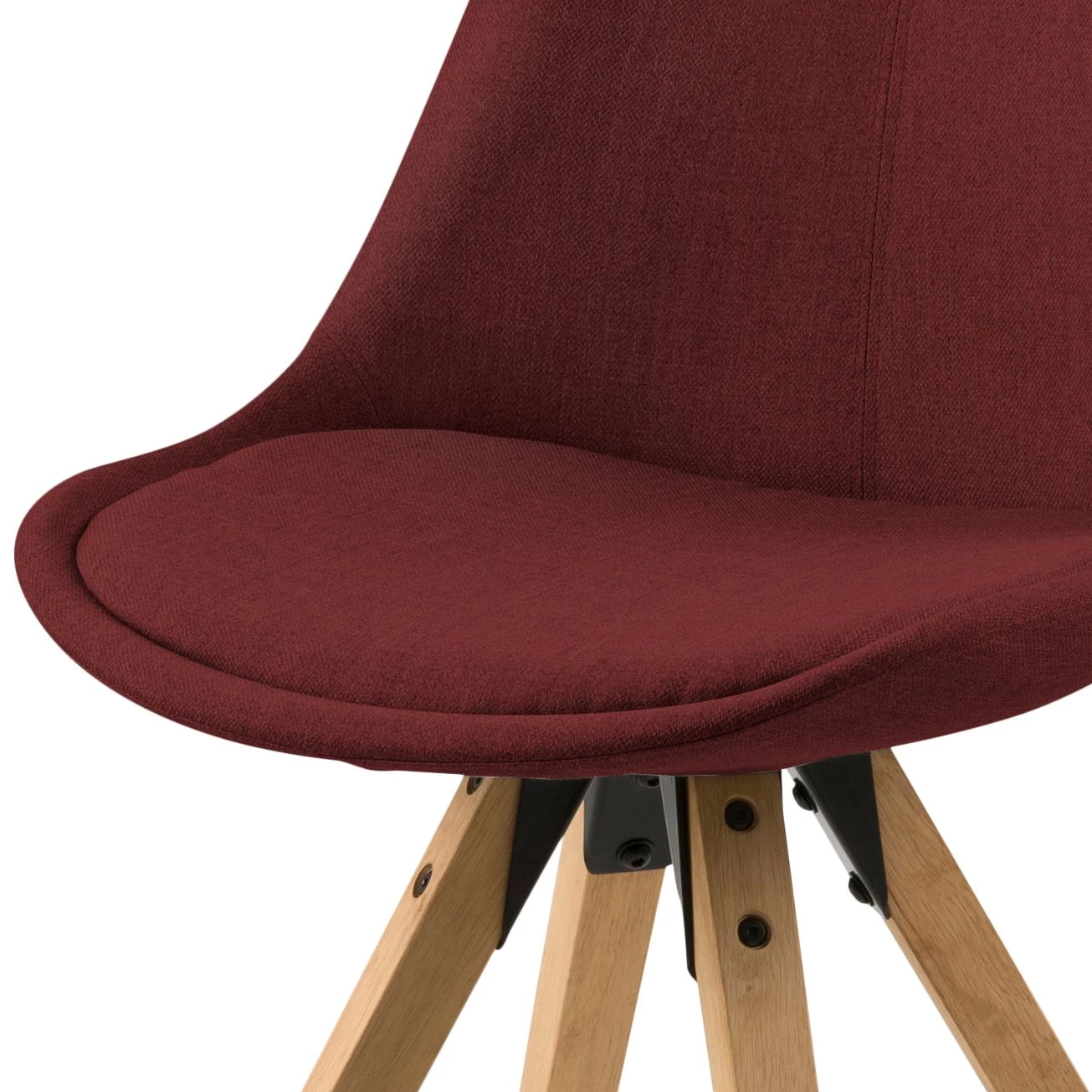 Mørteens Chaises capitonnées Aledas II - Tissu Cors: Rouge foncé - Lot de 2 10 Mørteens Chaises capitonnées Aledas II - Tissu Cors: Rouge foncé - Lot de 2 – Image 10