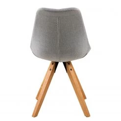 Mørteens Chaises capitonnées Aledas II - Tissu Cors: Granite - Lot de 2 -Meubles de salle à manger Soldes Magasin polsterstuhl aledas ii 2er set webstoff gummibaum massiv granit 4848092