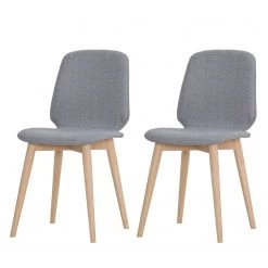 Studio Copenhagen Chaises Helvig III (lot de 2) - Tissu Vesta : Gris