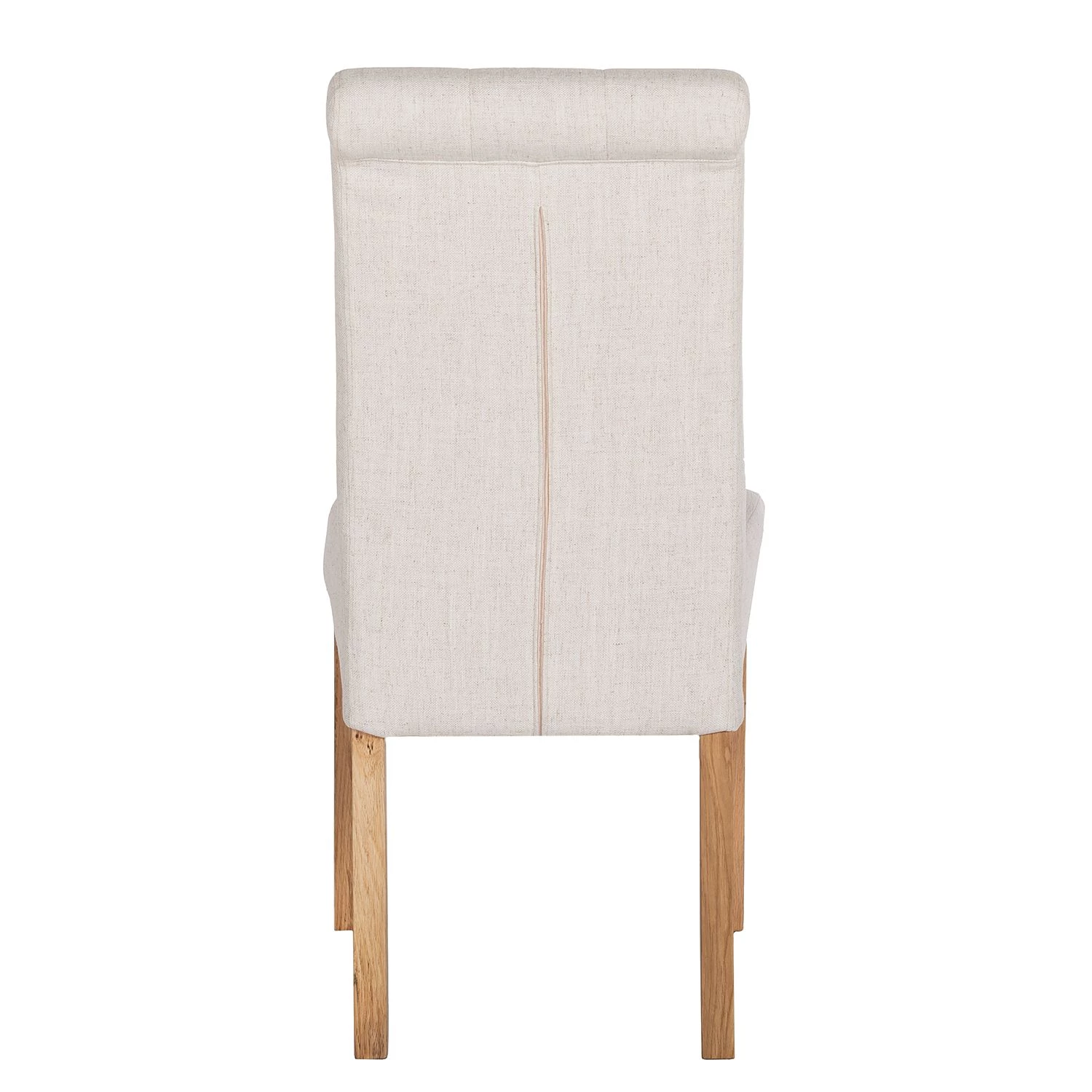 Maison Belfort Chaises capitonnées Jeanne (lot de 2) - Tissu / Chêne massif - Crème 5 Maison Belfort Chaises capitonnées Jeanne (lot de 2) - Tissu / Chêne massif - Crème – Image 5