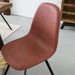 Ars manufacti Chaise capitonnée Kaland II - Lot de 2 -Meubles de salle à manger Soldes Magasin polsterstuhl kallax ii 2er set kunstleder metall vintage cognac schwarz 4983468