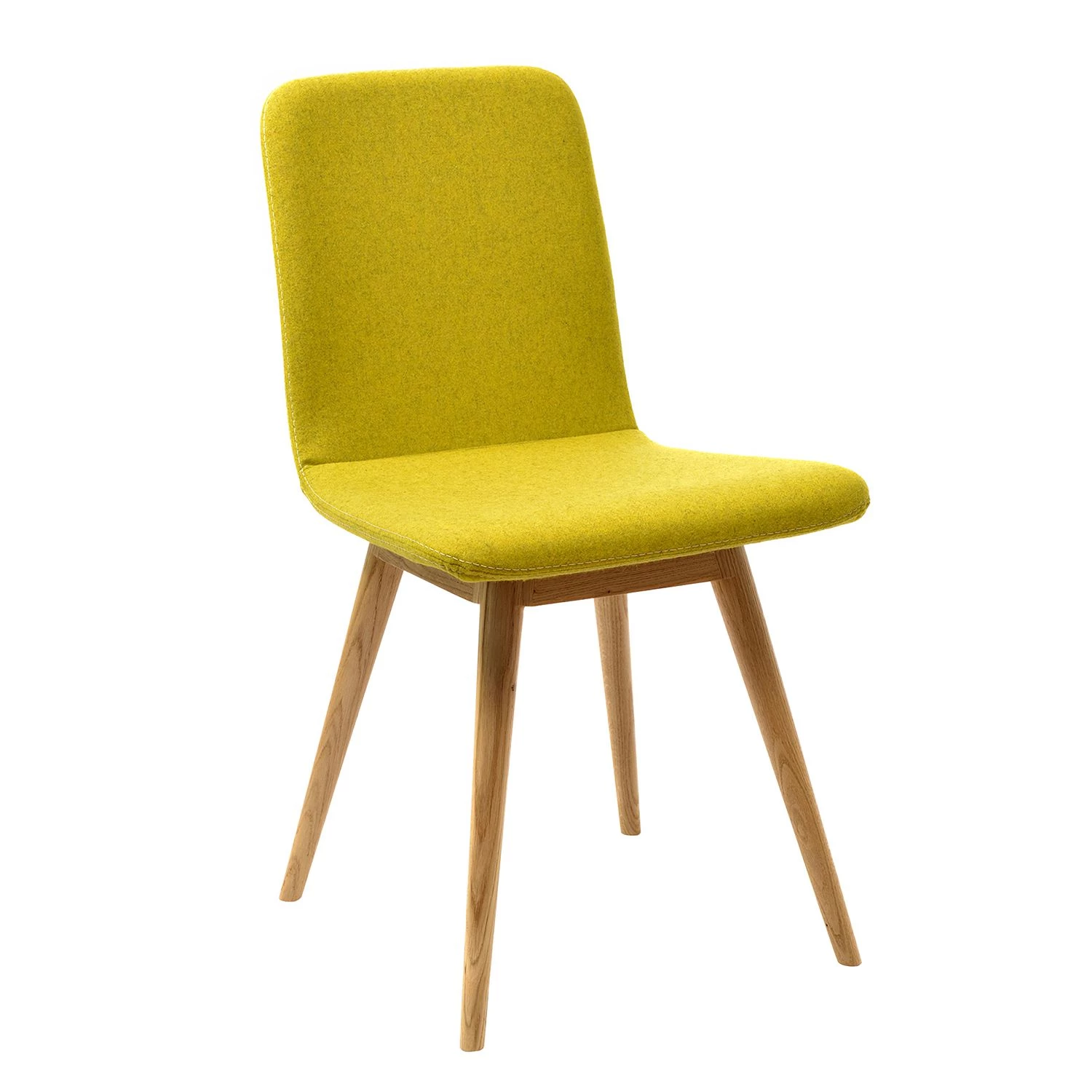 Studio Copenhagen Chaises rembourrées Loca (lot de 2) - Tissu Muya : Jaune 3 Studio Copenhagen Chaises rembourrées Loca (lot de 2) - Tissu Muya : Jaune – Image 3