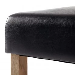 Ars Natura Chaises capitonnées Nello II (lot de 2) - Noir -Meubles de salle à manger Soldes Magasin polsterstuhl nello 2er set kunstleder schwarz 1934734