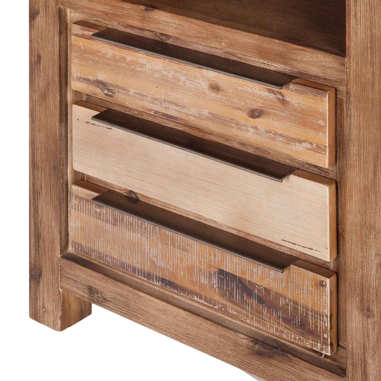 Red Living Étagère Akhatar - Partiellement en acacia massif - Acacia multicolore / Cendré 2 Red Living Étagère Akhatar - Partiellement en acacia massif - Acacia multicolore / Cendré – Image 2