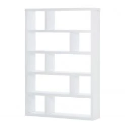 Temahome Étagère Dublin - Imitation béton - Blanc - Hauteur : 173 cm