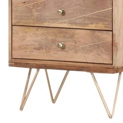 Ars manufacti Étagère Argallo - Manguier massif / Métal - Manguier / Doré 5 Ars manufacti Étagère Argallo - Manguier massif / Métal - Manguier / Doré -Meubles de salle à manger Soldes Magasin regal argallo mango massiv metall mango gold 4419556