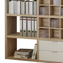 Fredriks Etagère Concept V - Imitation chêne / Blanc -Meubles de salle à manger Soldes Magasin regal concept v eiche dekor weiss 1993922