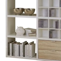 Fredriks Etagère Concept V - Blanc crème / Chêne naturel -Meubles de salle à manger Soldes Magasin regal concept v weiss eiche dekor 1993978