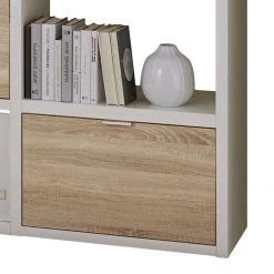 Fredriks Etagère Concept VII - Blanc brillant / Imitiation chêne 5 Fredriks Etagère Concept VII - Blanc brillant / Imitiation chêne -Meubles de salle à manger Soldes Magasin regal concept vii hochglanz weiss eiche dekor 1994198